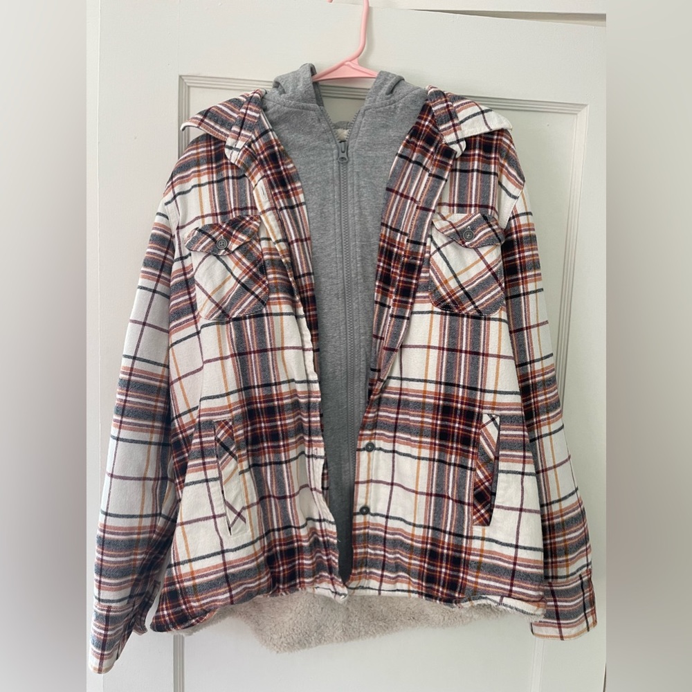 Flannel Sweatshirt/ Jacket